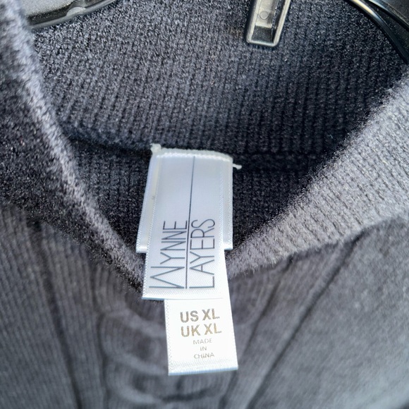 Wynne Layers XL Black Turtleneck Sweater - Picture 4 of 8